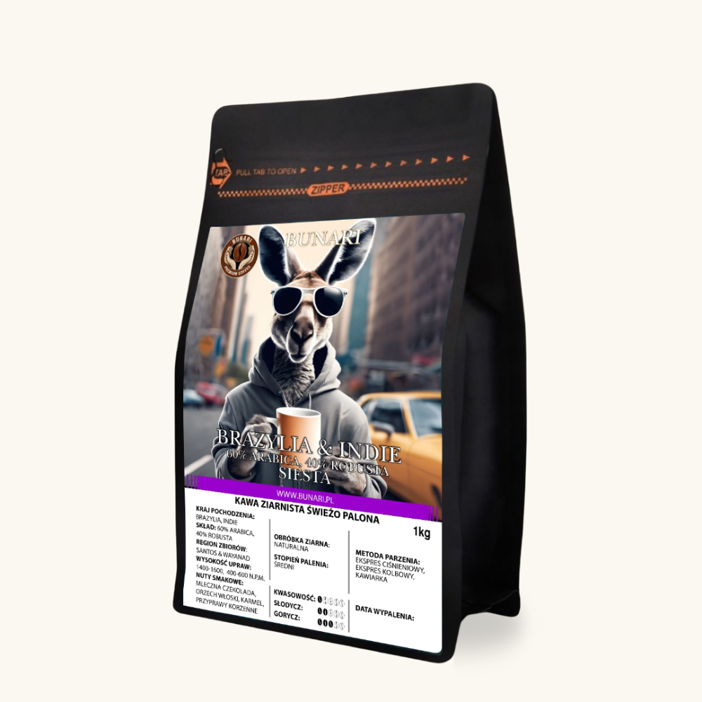 BRAZYLIA & INDIE - Santos & Wayanad 60% Arabica 40% Robusta