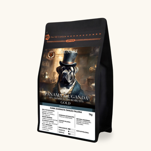 PANAMA & UGANDA - Chiriqui & Jezioro Wiktorii 50% Arabica 50% Robusta