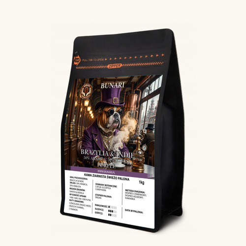 BRAZYLIA & INDIE - Santos & Kerala 50% Arabica 50% Robusta