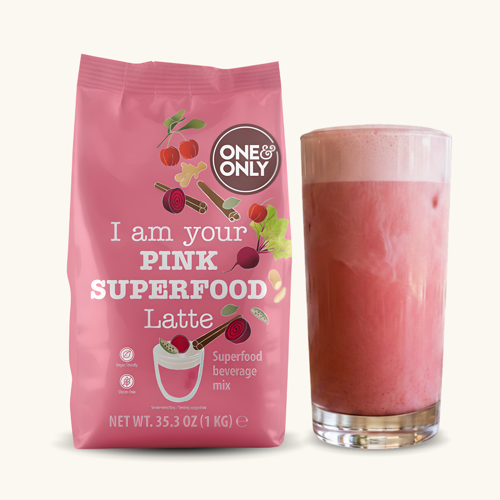 Pink Superfood Latte